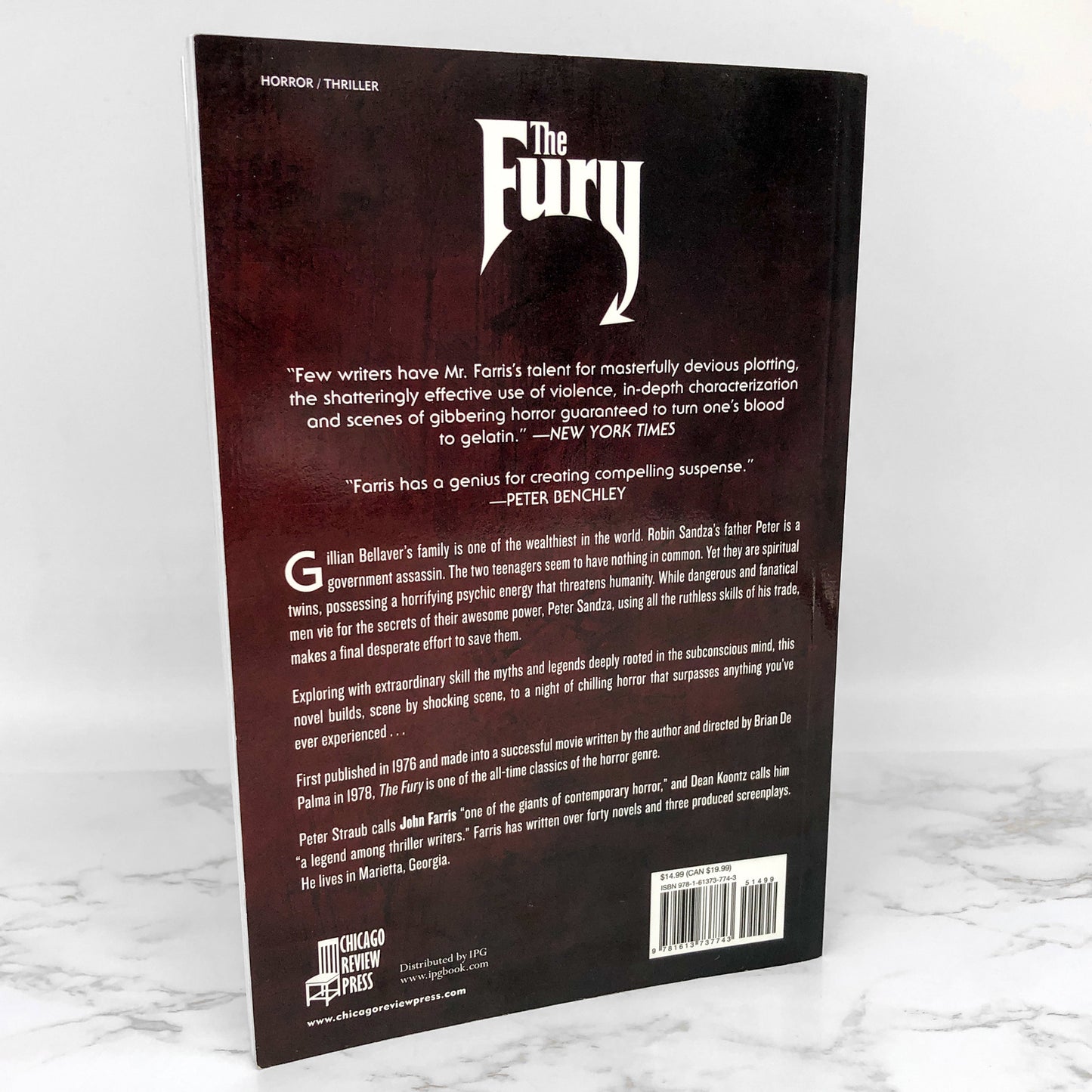 The Fury by John Farris [XL TRADE PAPERBACK] 2017 • Chicago Review Press