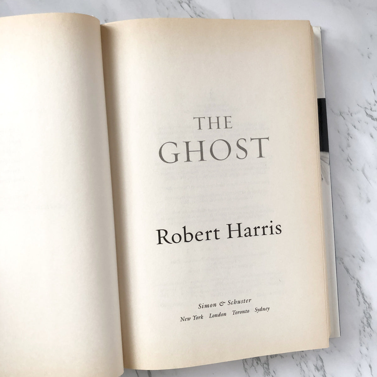 The Ghost by Robert Harris [FIRST EDITION / FIRST PRINTING] - Bookshop Apocalypse