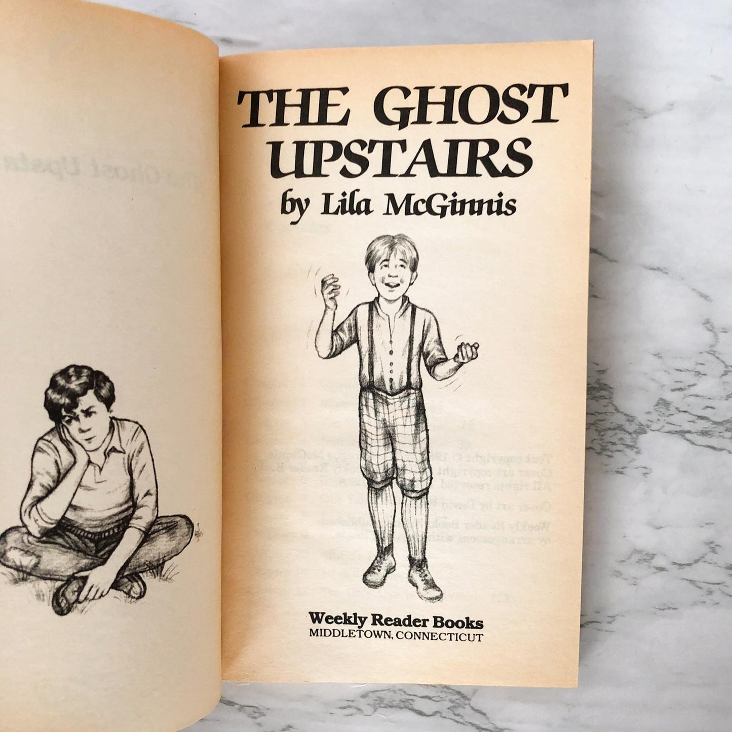 The Ghost Upstairs by Lila Sprague McGinnis [1986 PAPERBACK]