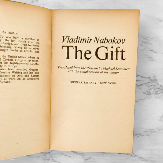 The Gift by Vladimir Nabokov [FIRST PAPERBACK EDITION] 1963