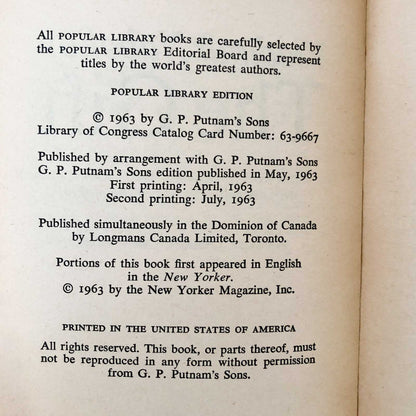 The Gift by Vladimir Nabokov [FIRST PAPERBACK EDITION] 1963