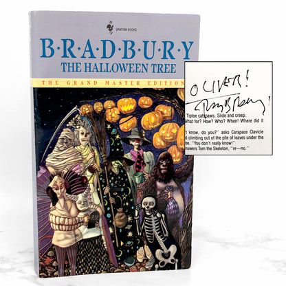 The Halloween Tree by Ray Bradbury SIGNED! [1981 PAPERBACK] • Bantam Spectra