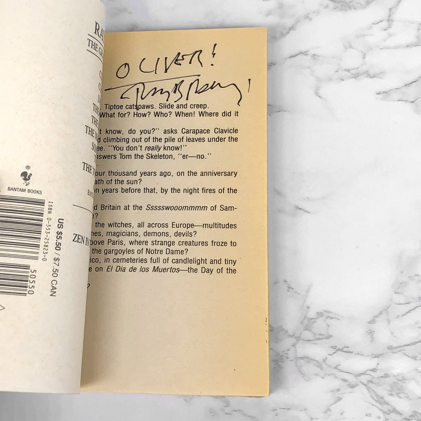 The Halloween Tree by Ray Bradbury SIGNED! [1981 PAPERBACK] • Bantam Spectra