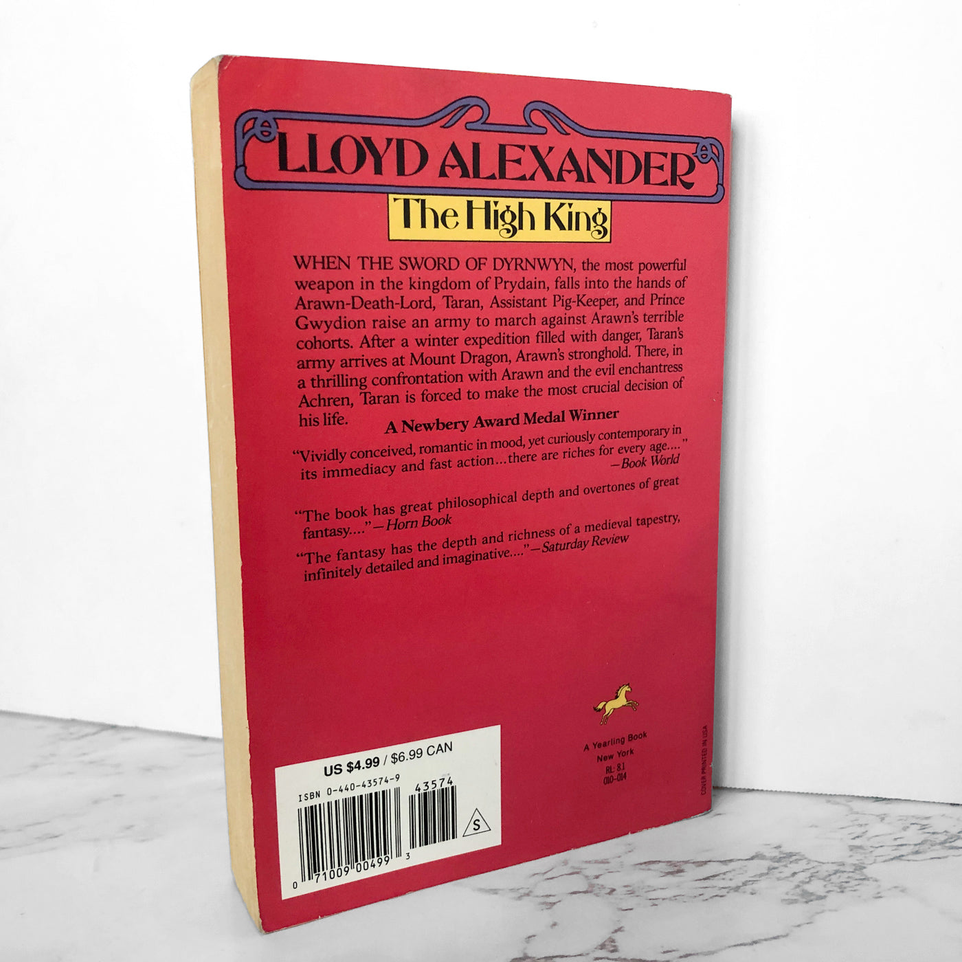 The High King by Lloyd Alexander [TRADE PAPERBACK] 1990 • Dell-Yearling