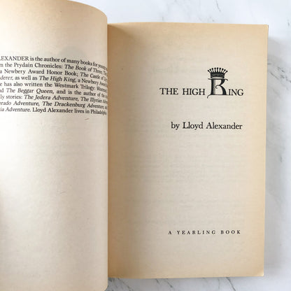 The High King by Lloyd Alexander [TRADE PAPERBACK] 1990 • Dell-Yearling