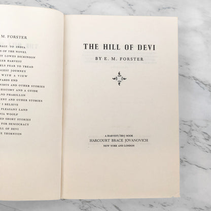 The Hill of Devi by E.M. Forster [FIRST PAPERBACK EDITION] 1953 • Harcourt