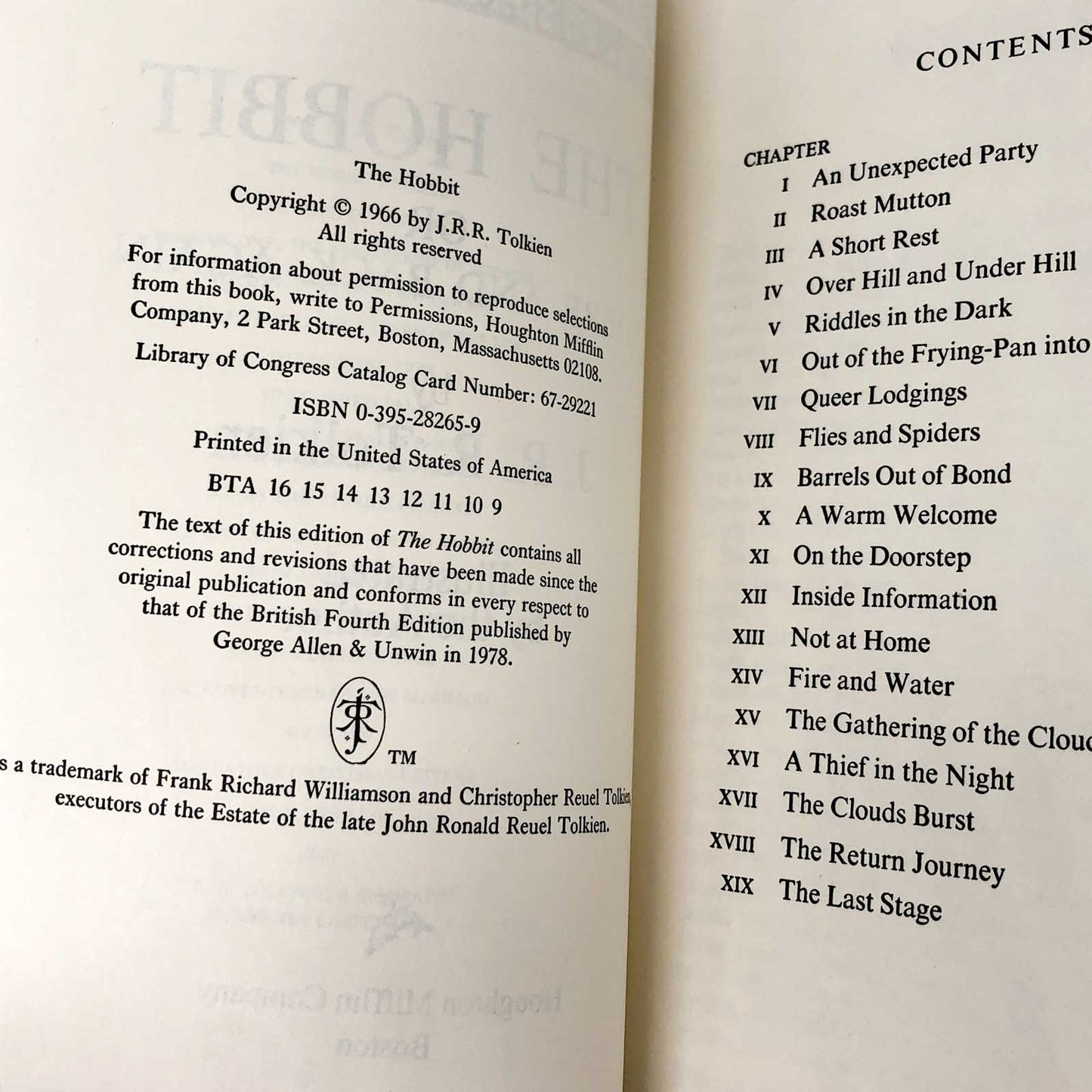 The Hobbit by J.R.R. Tolkien [1988 TRADE PAPERBACK]