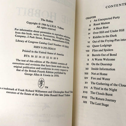 The Hobbit by J.R.R. Tolkien [1988 TRADE PAPERBACK]
