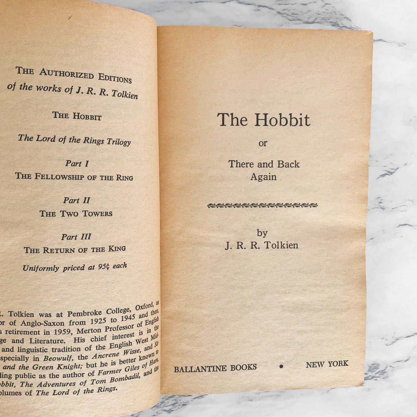 The Hobbit by J.R.R. Tolkien [SECOND PAPERBACK PRINTING / 1965]