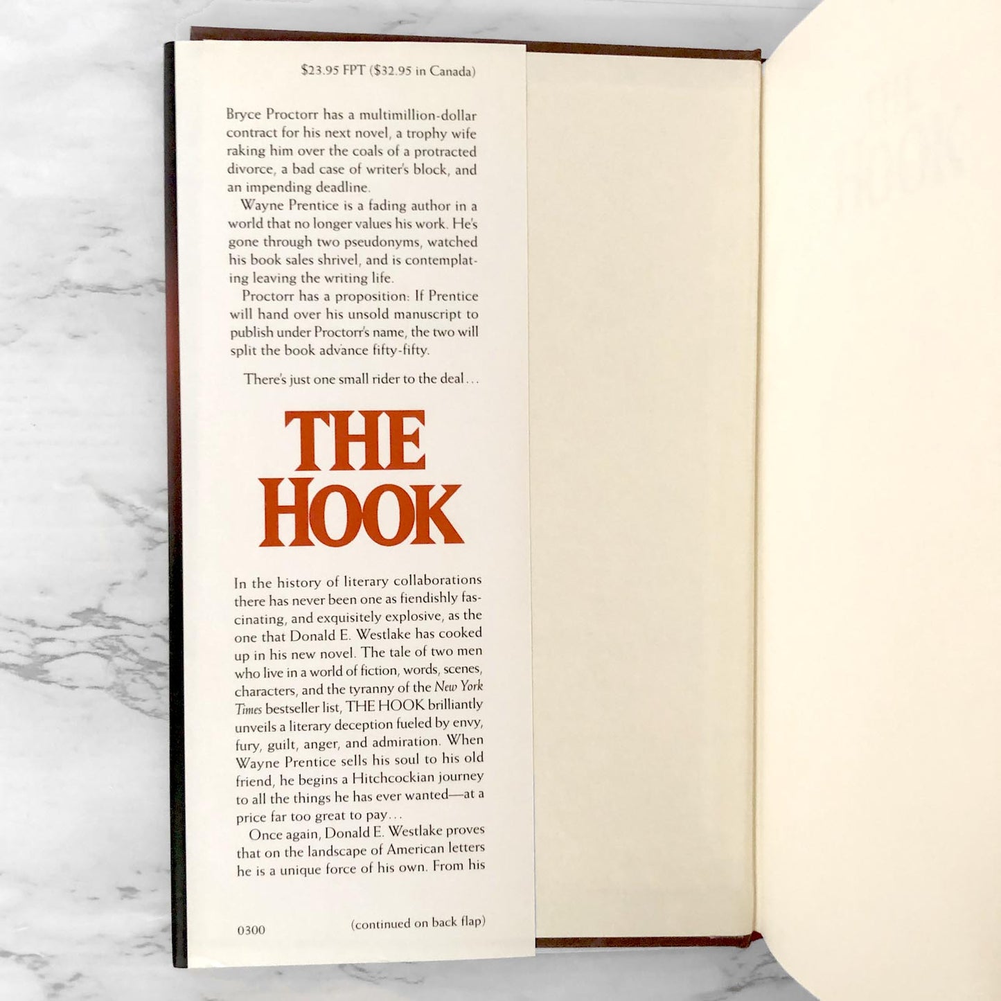 The Hook by Donald E. Westlake SIGNED! [FIRST EDITION / FIRST PRINTING]