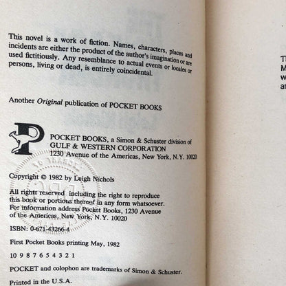 The House of Thunder by Leigh Nichols "aka Dean Koontz" [FIRST EDITION • FIRST PRINTING] 1982