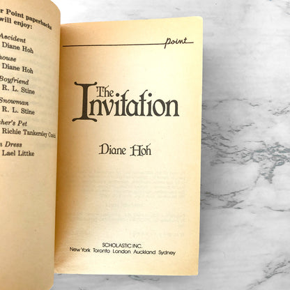 The Invitation by Diane Hoh [1991 PAPERBACK] Point Horror #28