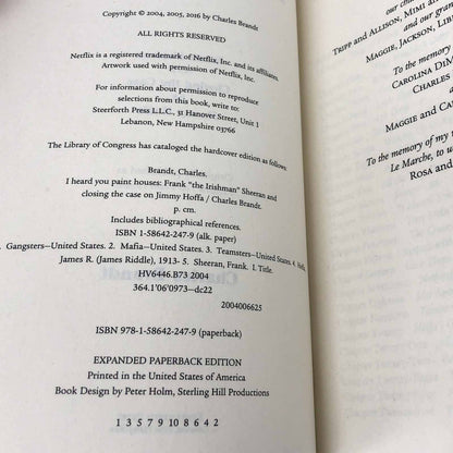 The Irishman: Frank Sheeran and Closing the Case on Jimmy Hoffam [MOVIE TIE-IN TRADE PAPERBACK]