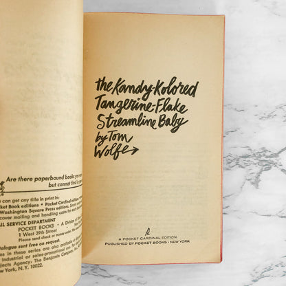 The Kandy-Kolored Tangerine-Flake Streamline Baby by Tom Wolfe [FIRST PAPERBACK PRINTING] 1966 • Pocket
