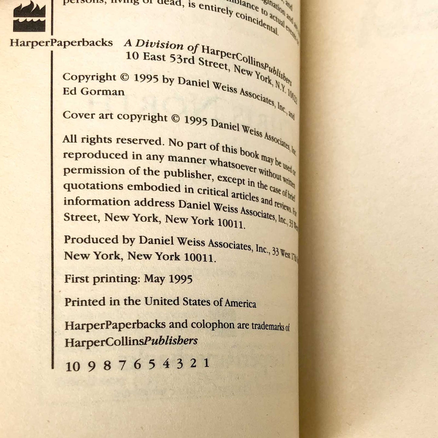 The Killer by Chris North [FIRST PAPERBACK PRINTING] 1995