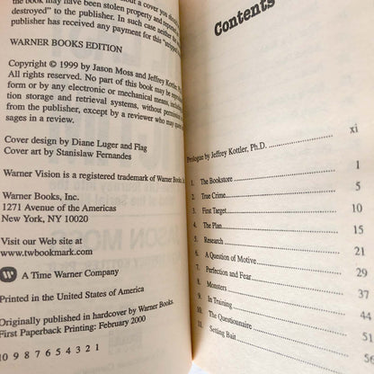The Last Victim: A True-Life Journey into the Mind of the Serial Killer by Jason M. Moss [FIRST PAPERBACK PRINTING] 2000