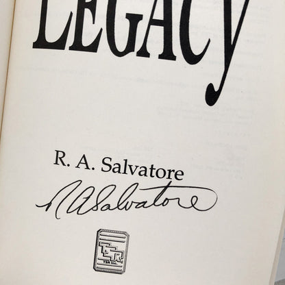 Forgotten Realms: The Legacy by R.A. Salvatore SIGNED! [FIRST EDITION]