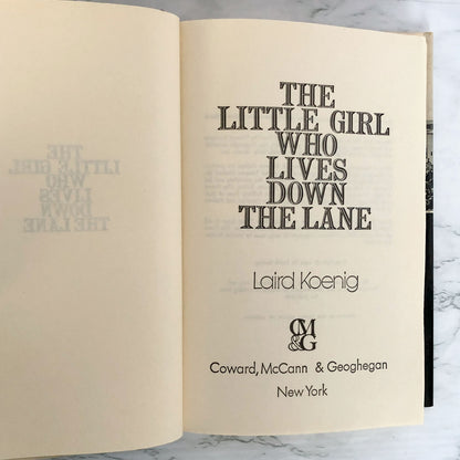 The Little Girl Who Lives Down the Lane by Laird Koenig [FIRST BOOK CLUB EDITION / 1974]