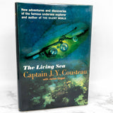 The Living Sea by Jacques Cousteau w. James Dugan [FIRST EDITION • FIRST PRINTING] 1963 • Harper & Row