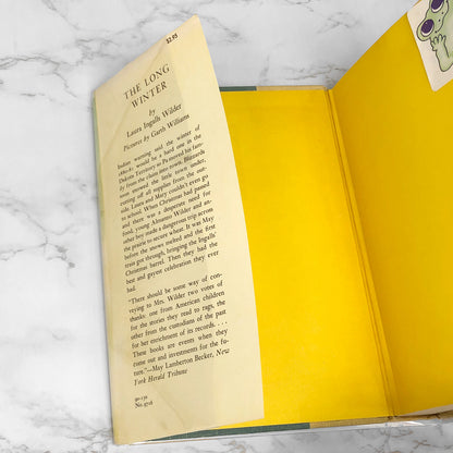 The Long Winter by Laura Ingalls Wilder • Garth Williams [SECOND HARDCOVER EDITION] 1953 • Harper & Bros. • Little House #6