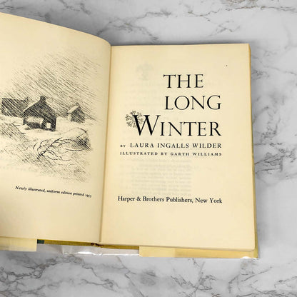 The Long Winter by Laura Ingalls Wilder • Garth Williams [SECOND HARDCOVER EDITION] 1953 • Harper & Bros. • Little House #6