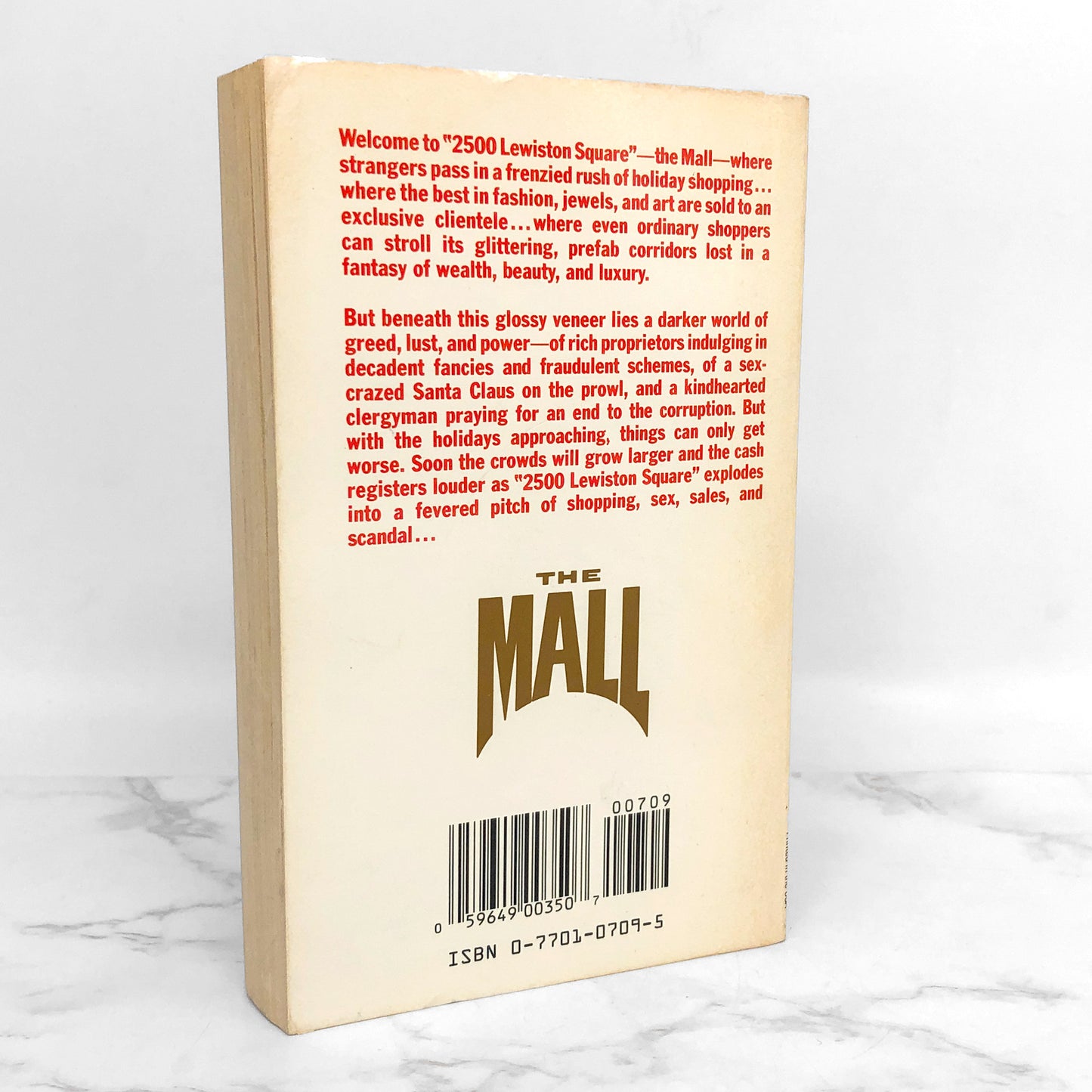 The Mall by Sara King [FIRST EDITION PAPERBACK] 1987 • Paperjacks Horror