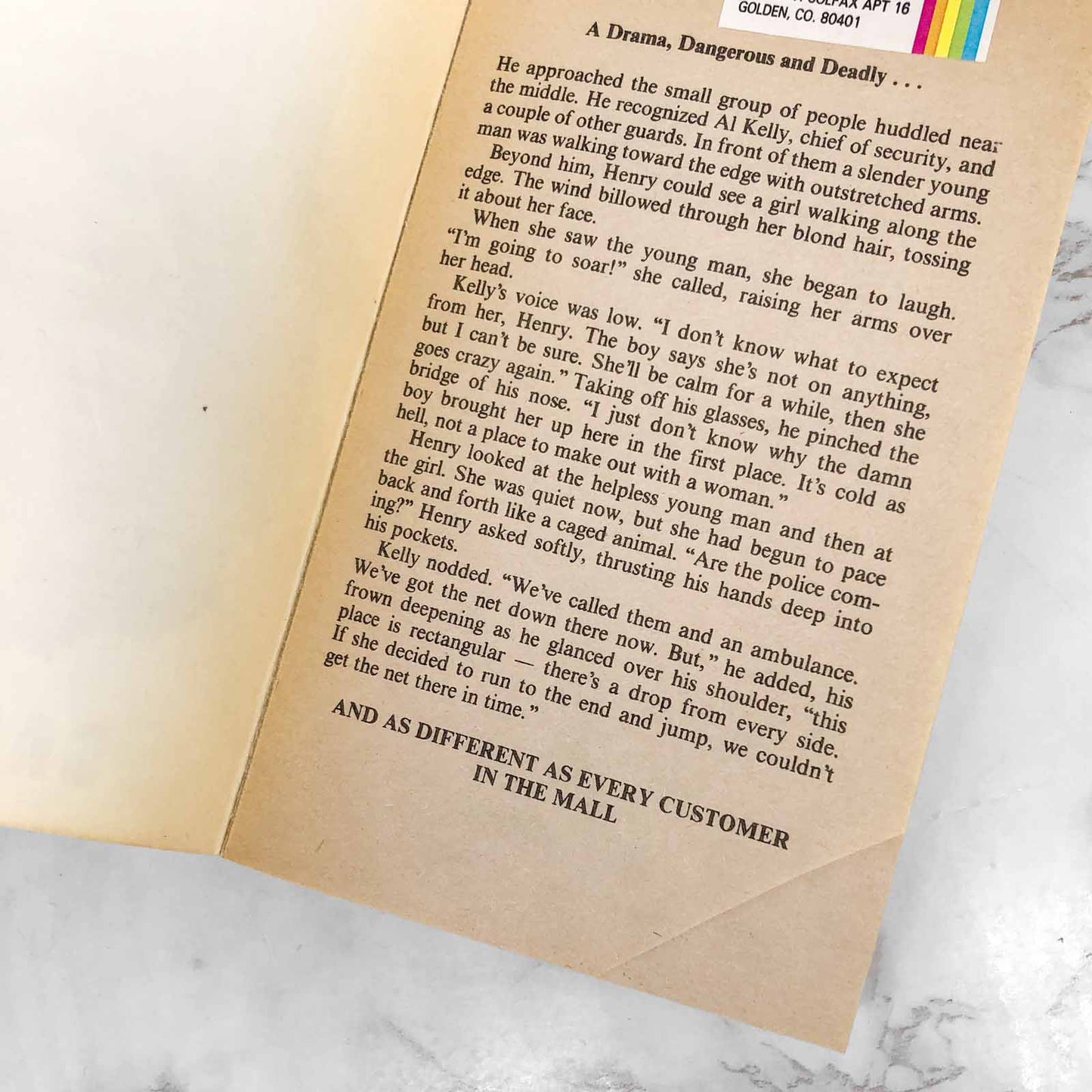 The Mall by Sara King [FIRST EDITION PAPERBACK] 1987 • Paperjacks Horror