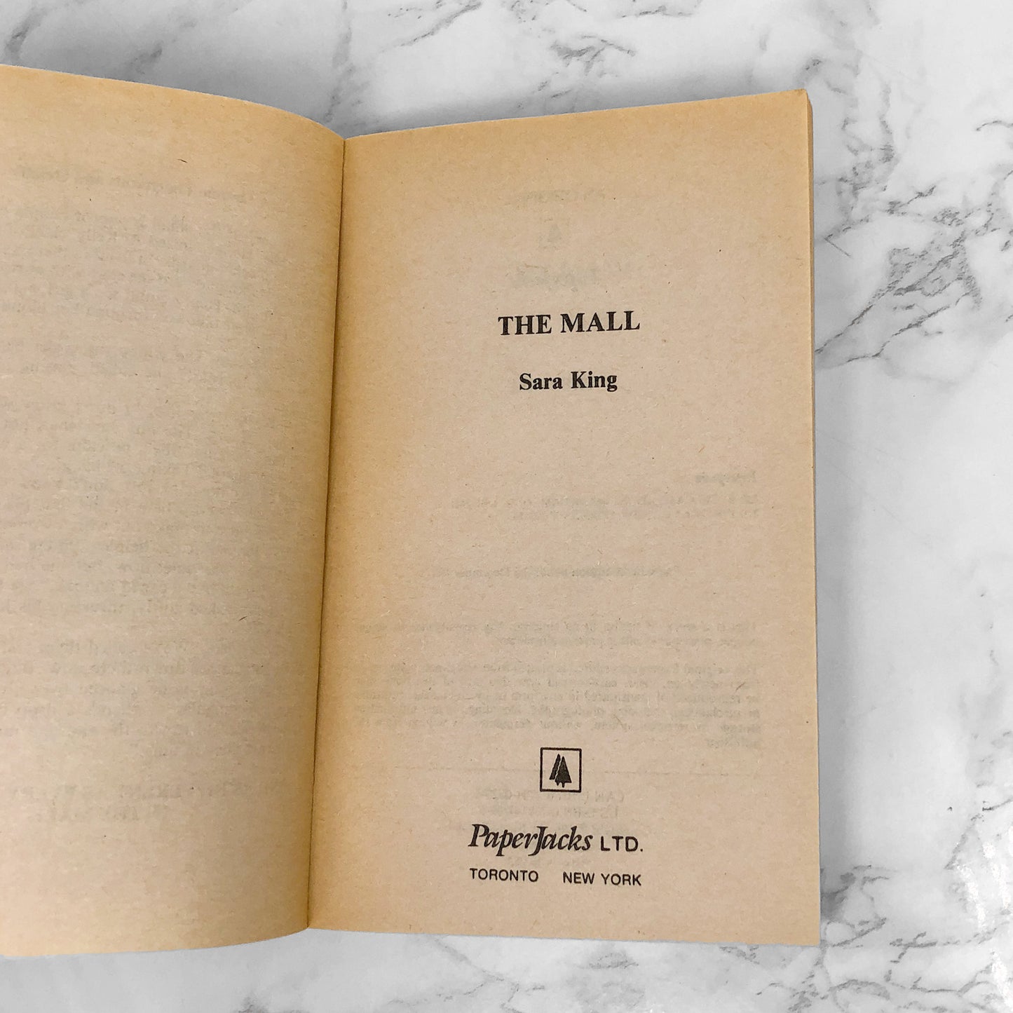 The Mall by Sara King [FIRST EDITION PAPERBACK] 1987 • Paperjacks Horror