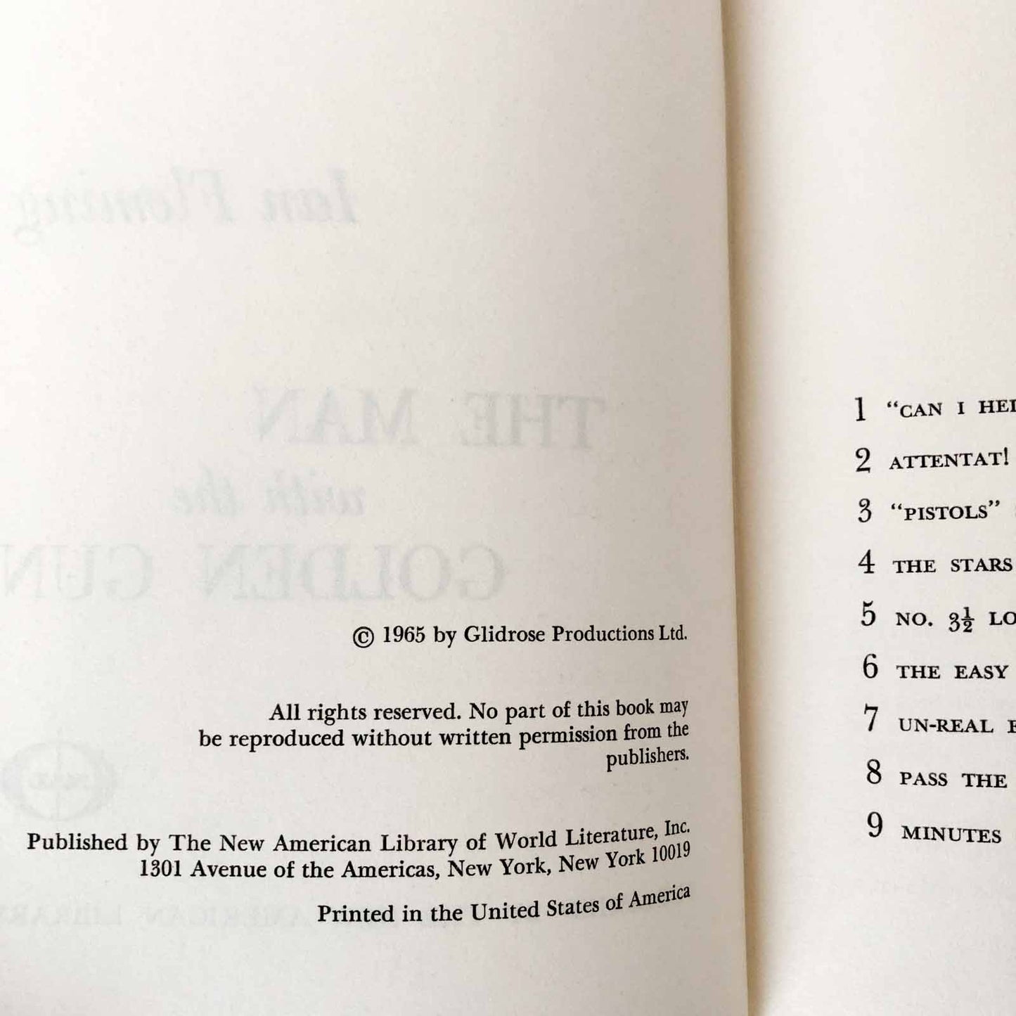 The Man With the Golden Gun by Ian Fleming [BOOK CLUB EDITION / 1965]