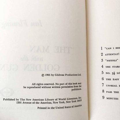 The Man With the Golden Gun by Ian Fleming [BOOK CLUB EDITION / 1965]