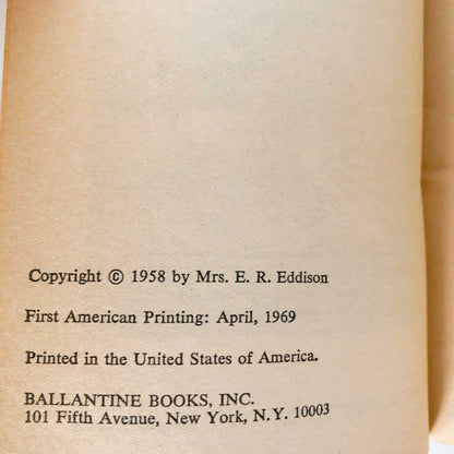The Mezentian Gate by E.R. Eddison [FIRST U.S. PRINTING] 1969