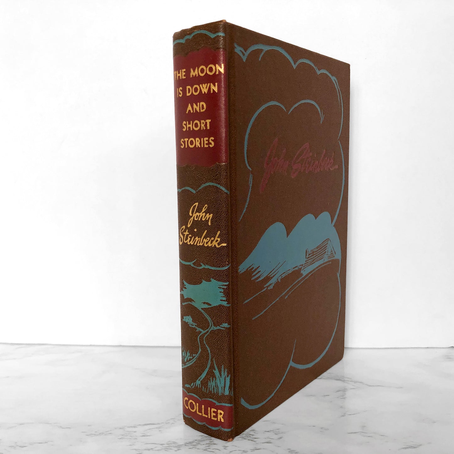 The Moon is Down and Short Stories by John Steinbeck [COLLIER HARDCOVER / 1942]