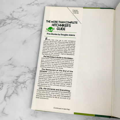 The More Than Complete Hitchhiker's Guide by Douglas Adams [1989 HARDCOVER OMNIBUS]