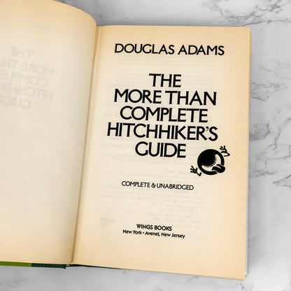 The More Than Complete Hitchhiker's Guide by Douglas Adams [1989 HARDCOVER OMNIBUS]