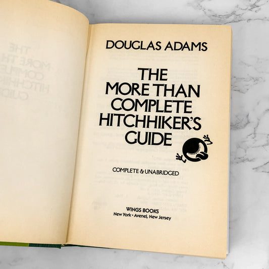 The More Than Complete Hitchhiker's Guide by Douglas Adams [1989 HARDCOVER OMNIBUS]