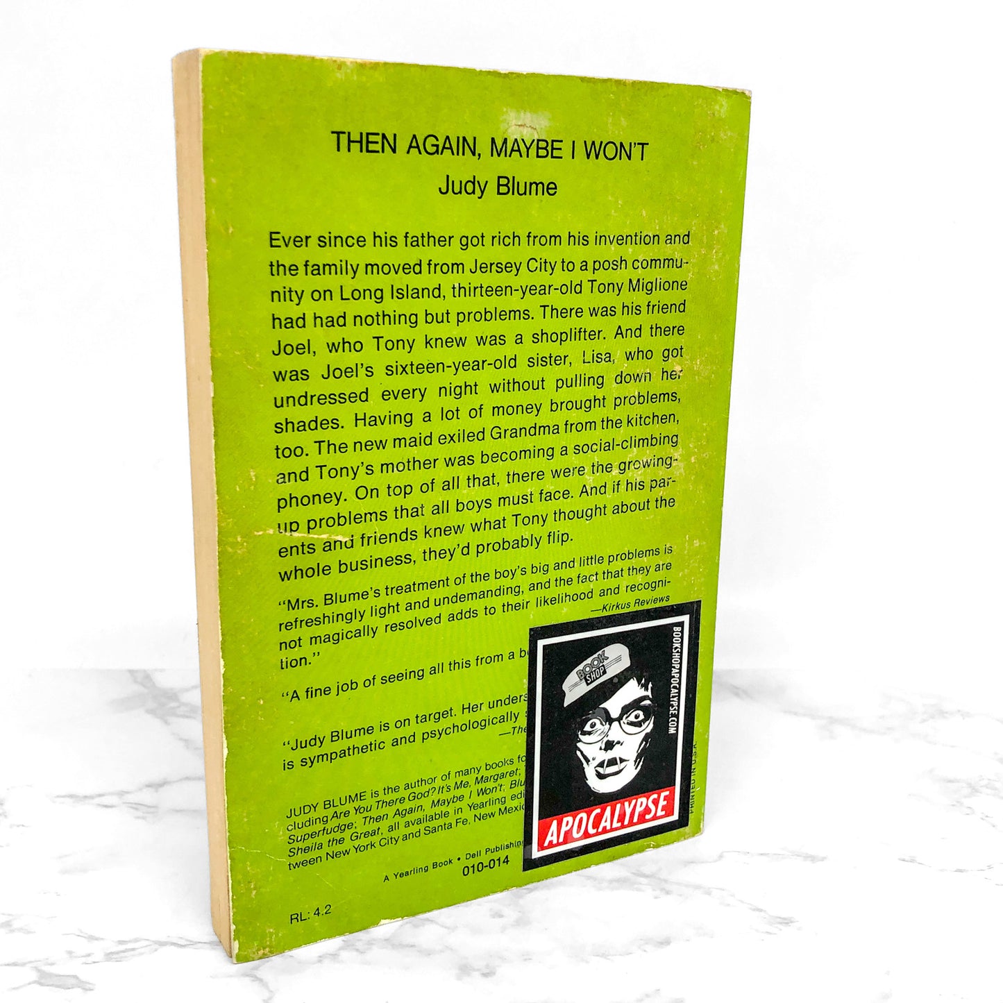 Then Again, Maybe I Won't by Judy Blume [TRADE PAPERBACK] 1981 • Dell-Yearling