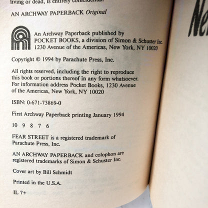 Fear Street #20: The New Boy by R.L. Stine [1994 PAPERBACK] - Bookshop Apocalypse