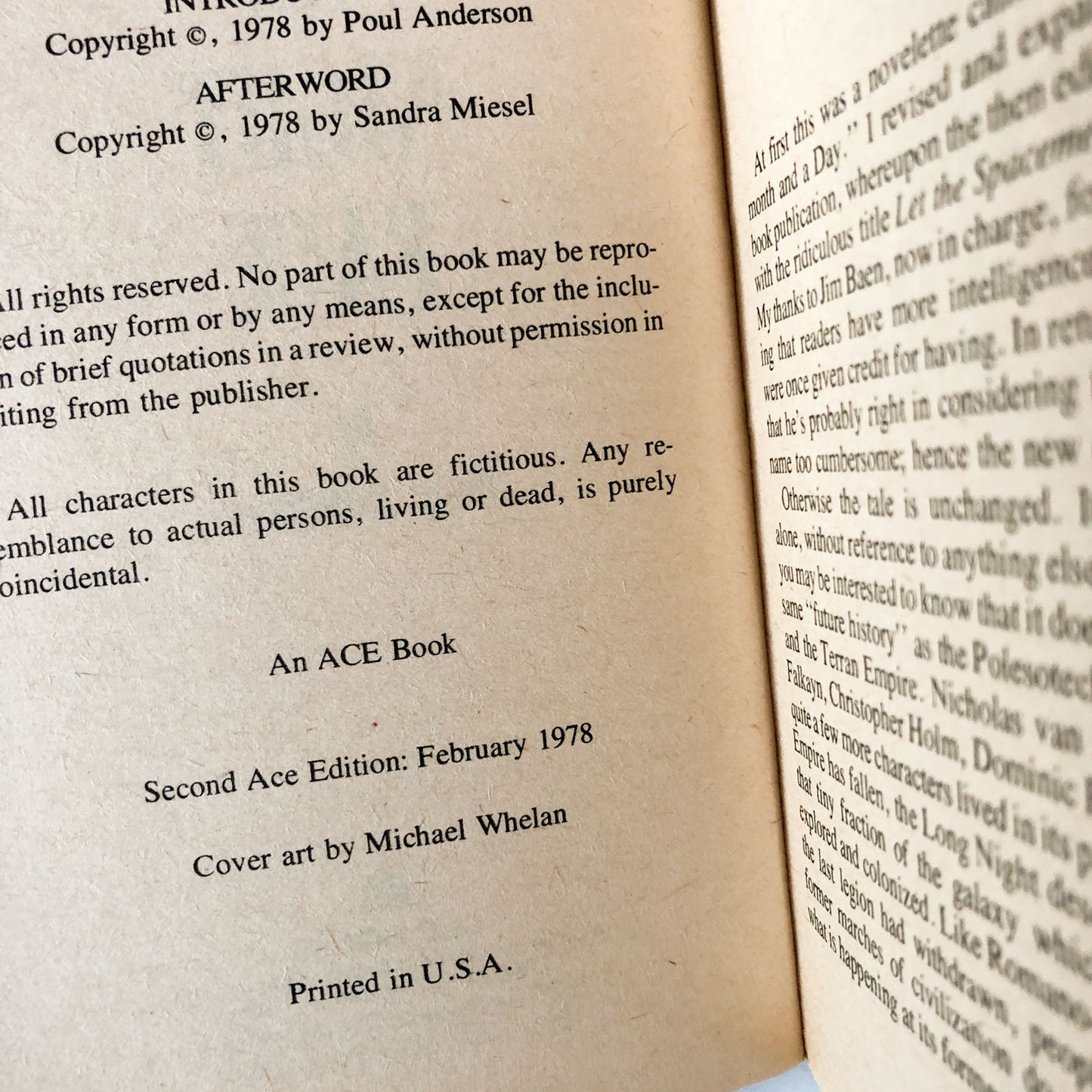 The Night Face by Poul Anderson [1978 PAPERBACK]