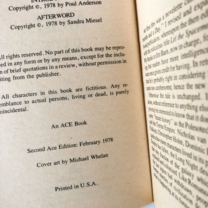 The Night Face by Poul Anderson [1978 PAPERBACK]