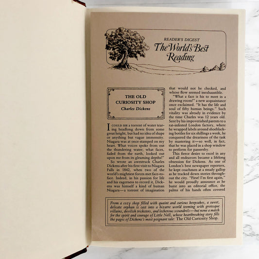 The Old Curiosity Shop by Charles Dickens [ILLUSTRATED HARDCOVER / 1988]
