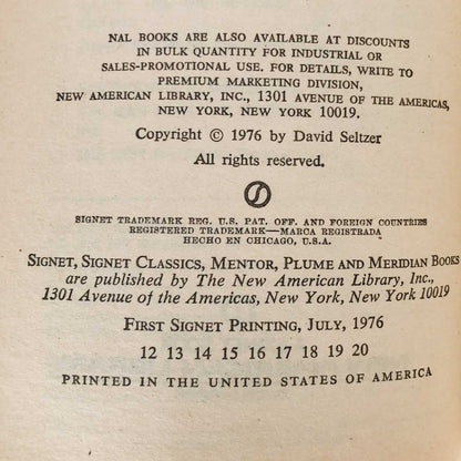 The Omen by David Seltzer [1976 MOVIE TIE-IN PAPERBACK]