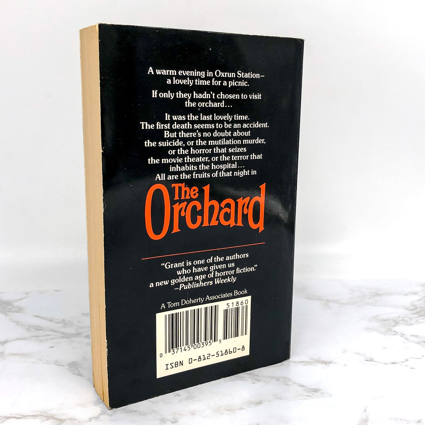 The Orchard by Charles L. Grant [FIRST PAPERBACK PRINTING] 1986 • TOR Horror