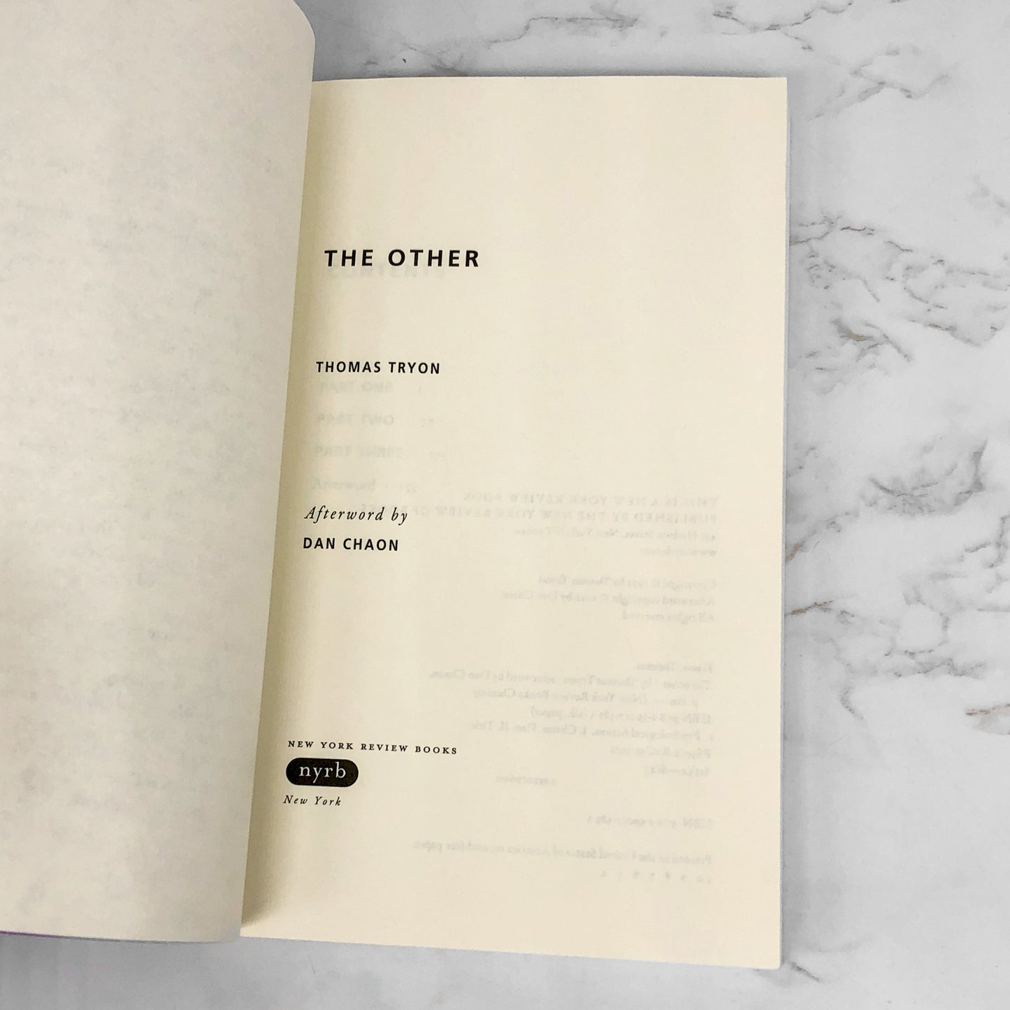 The Other by Thomas Tryon [TRADE PAPERBACK] 2012 • NYRB