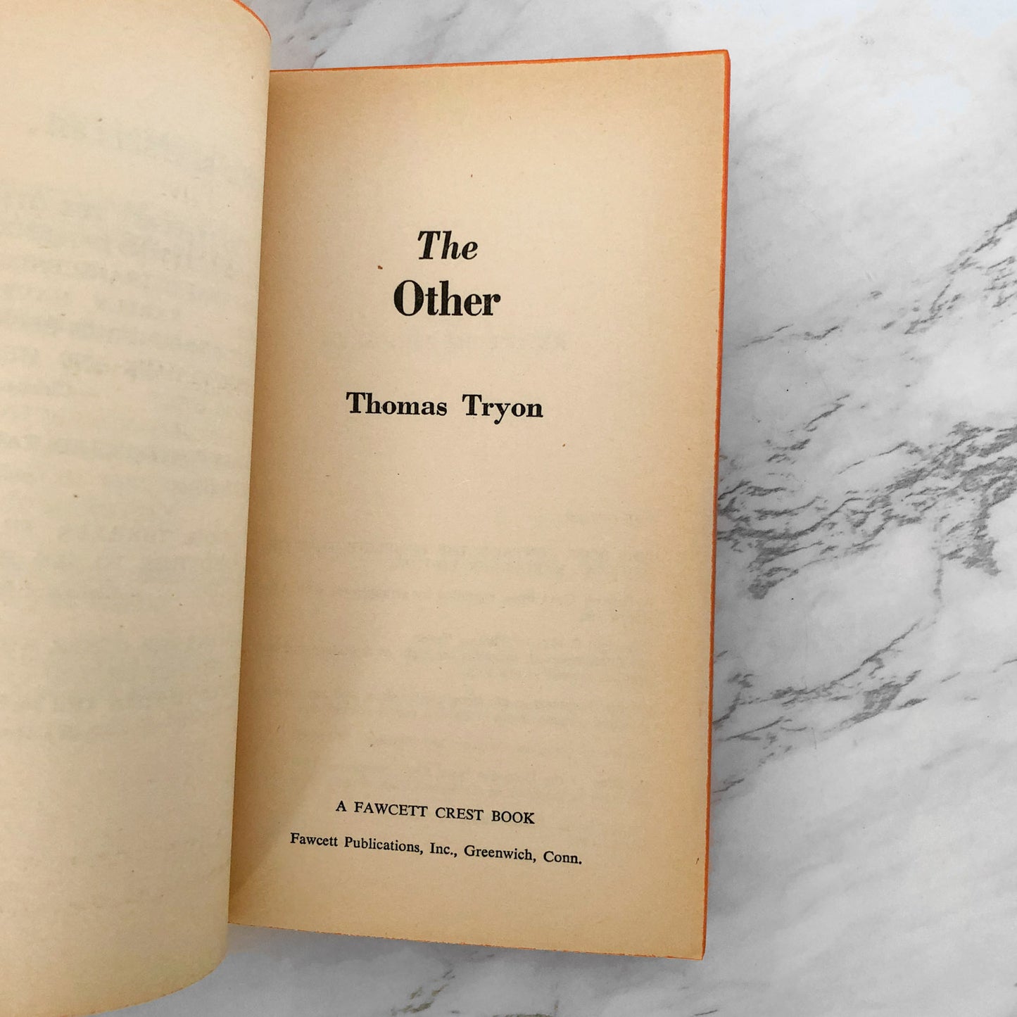 The Other by Thomas Tryon [FIRST PAPERBACK PRINTING / 1972]