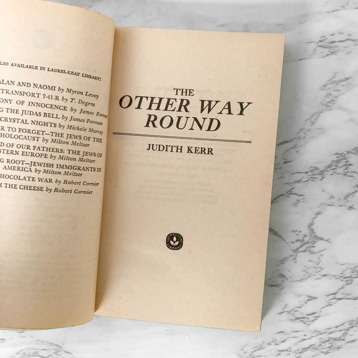 The Other Way Round by Judith Kerr [FIRST PAPERBACK PRINTING] 1979 • Dell