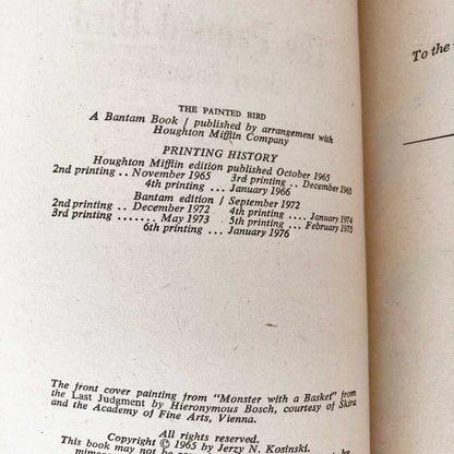 The Painted Bird by Jerzy Kosinski [1976 PAPERBACK]