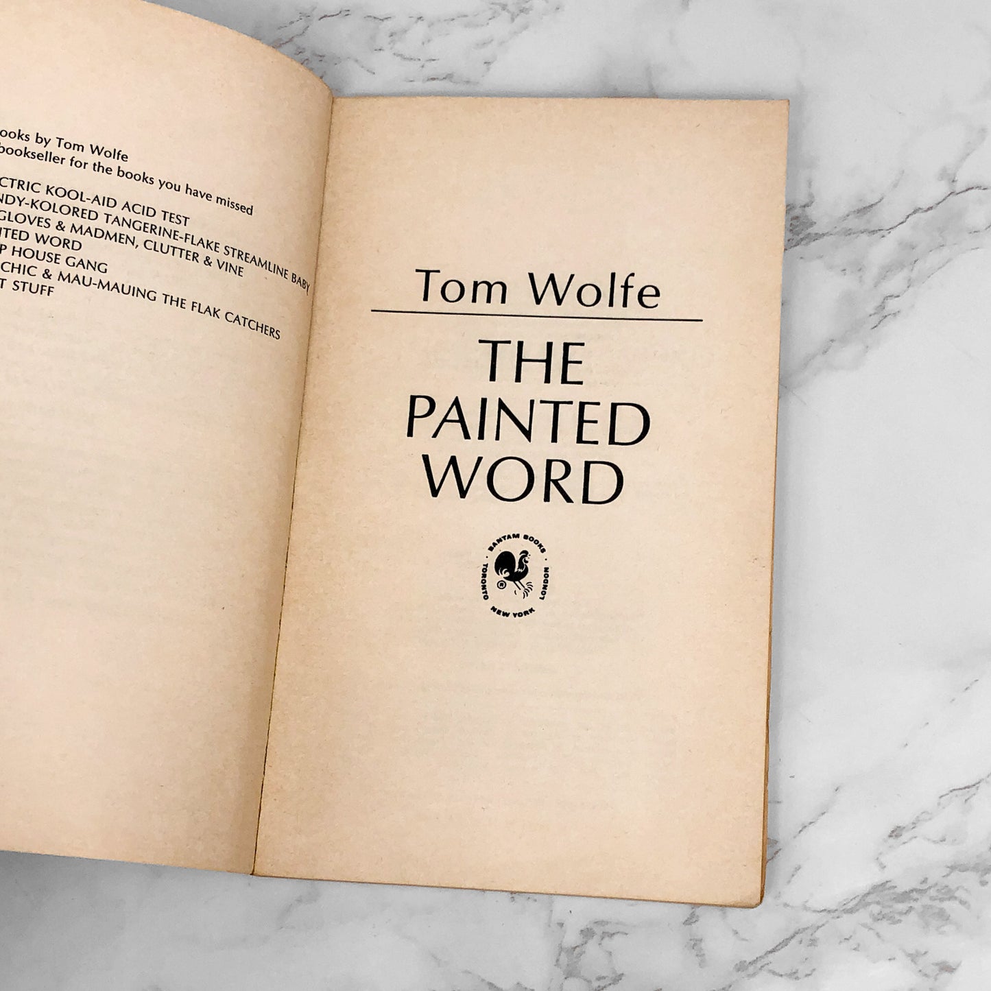 The Painted Word by Tom Wolfe [1980 PAPERBACK] Bantam