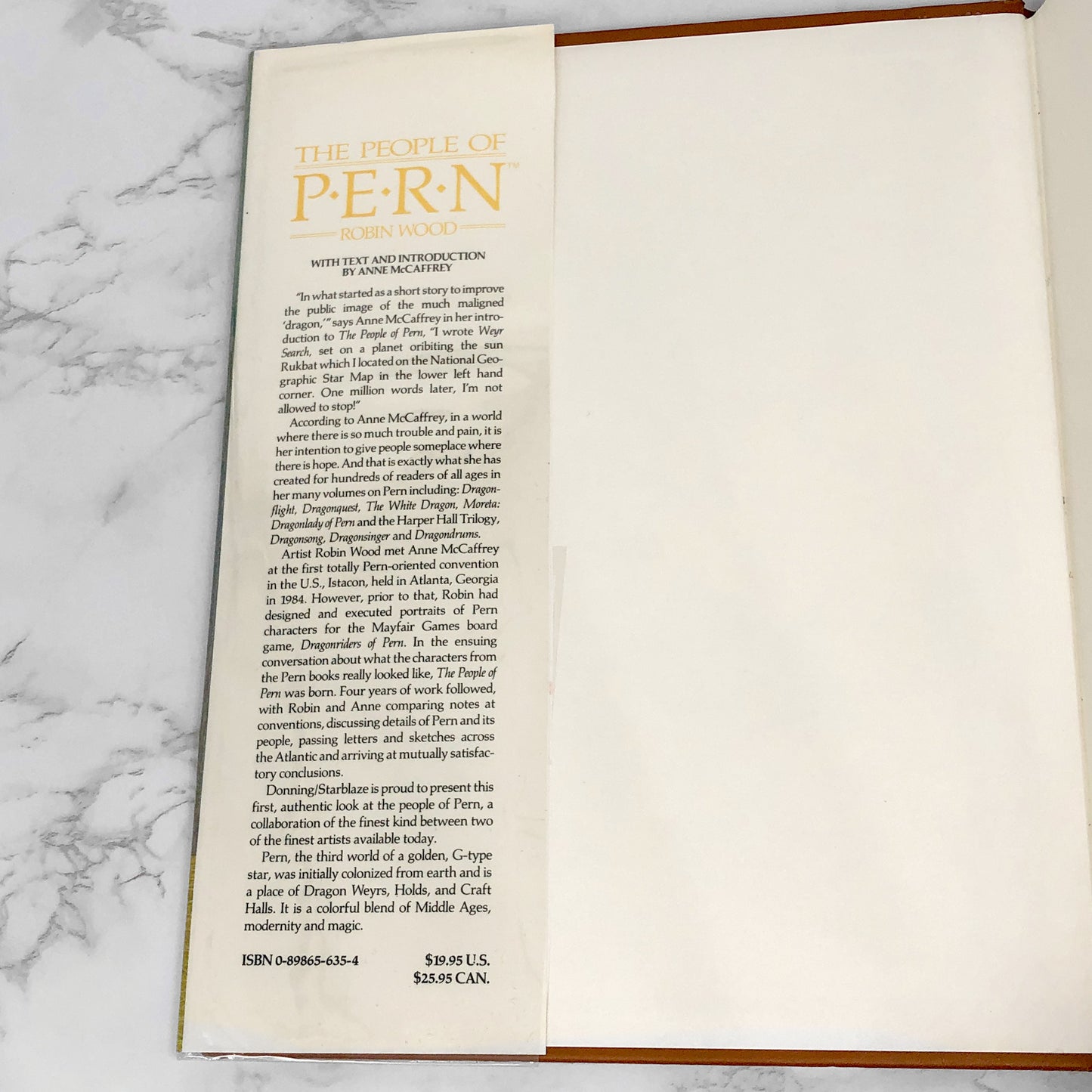 The People of Pern by Robin Wood & Anne McCaffrey [FIRST EDITION] 1988