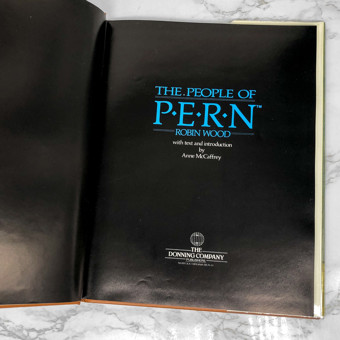 The People of Pern by Robin Wood & Anne McCaffrey [FIRST EDITION] 1988