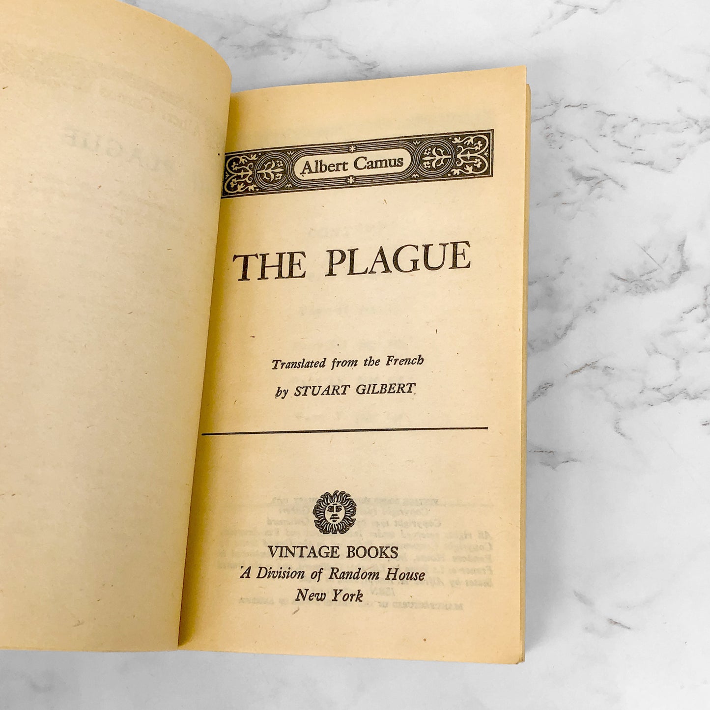 The Plague by Albert Camus [1972 PAPERBACK] • Vintage Books